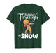 Gingerbread Dabbing Through The Snow Cute Christmas T-Shirt
