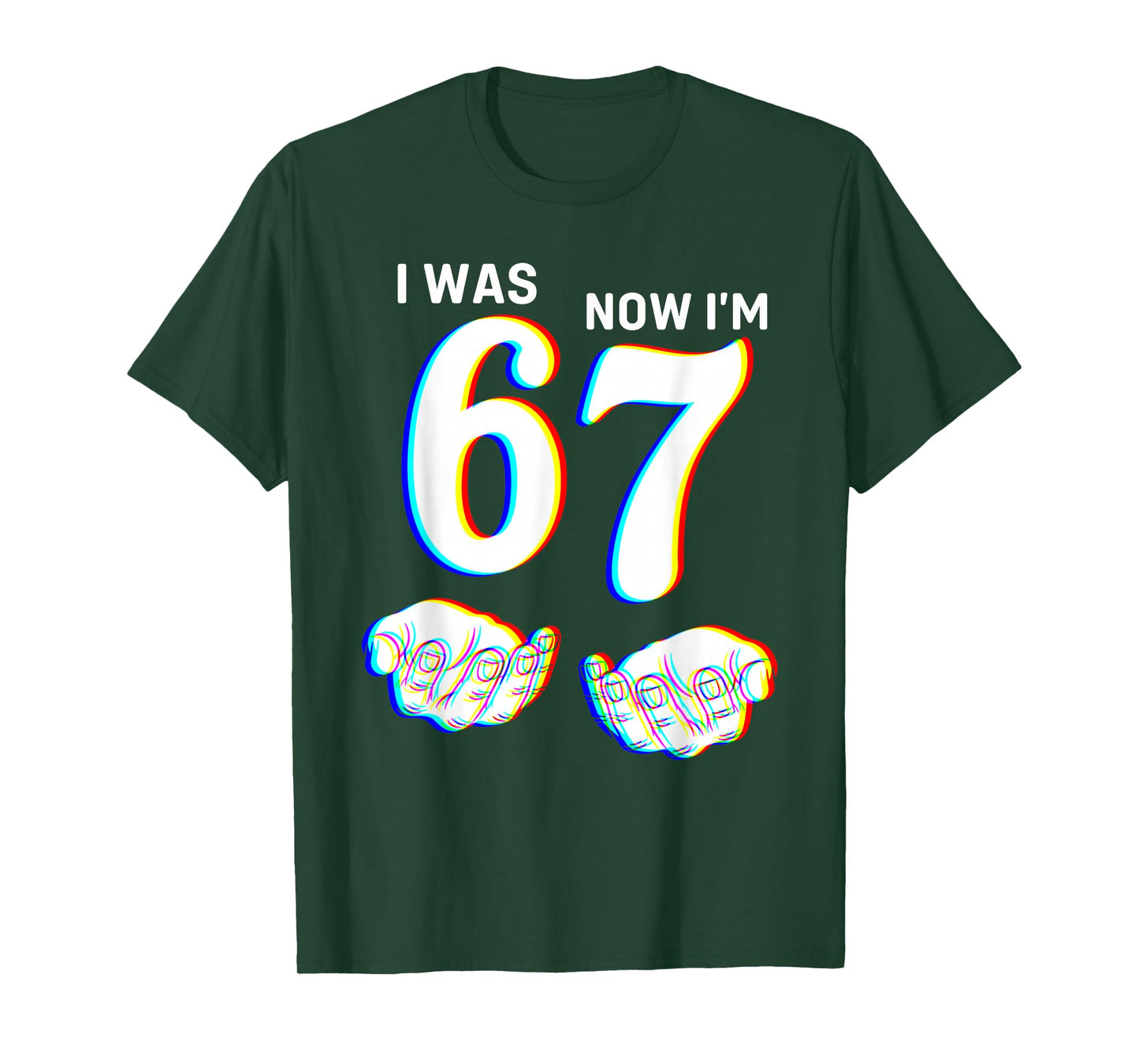 Funny I was 6 Now I'm 7 Six Seven Meme 7 Year Old Birthday T-Shirt