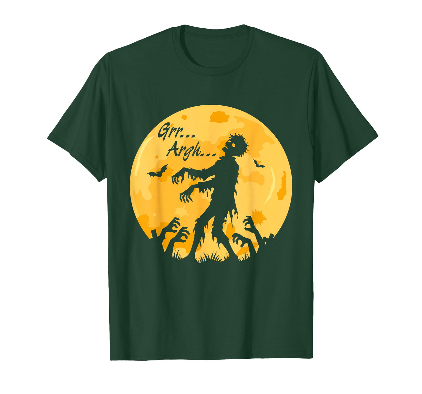 GRR Argh Walking Zombie Funny Halloween Horror Dead T-Shirt