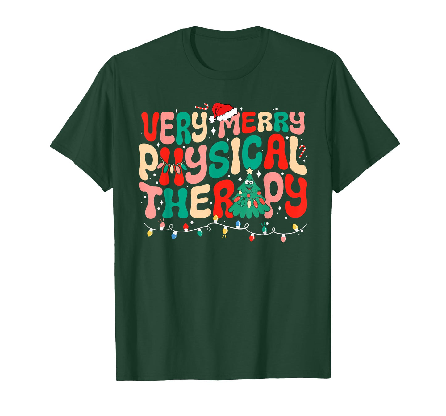 Very Merry Physical Therapy Christmas T-Shirt