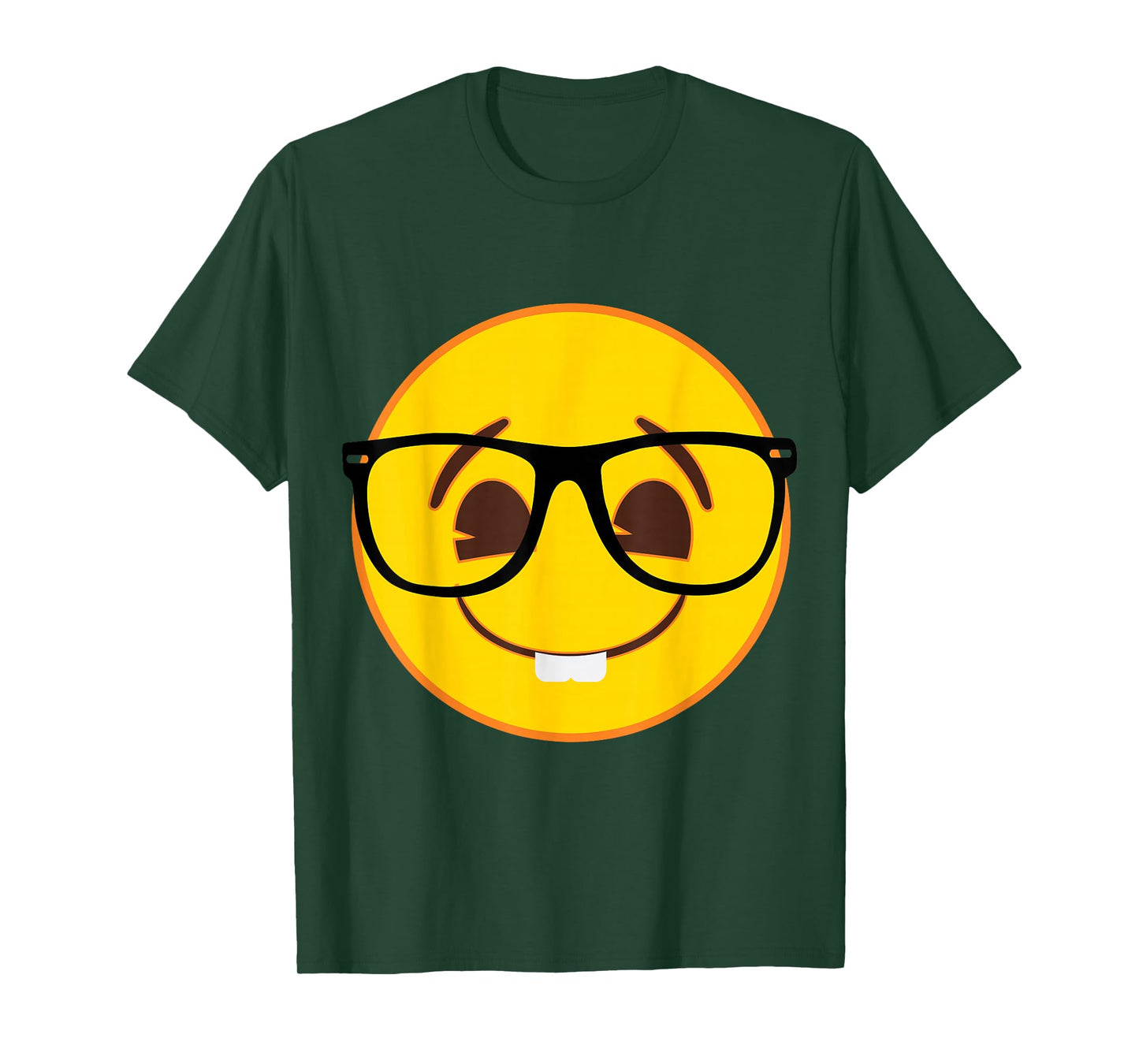 Official Emoji Nerd Glasses Yellow Smile Face T-Shirt