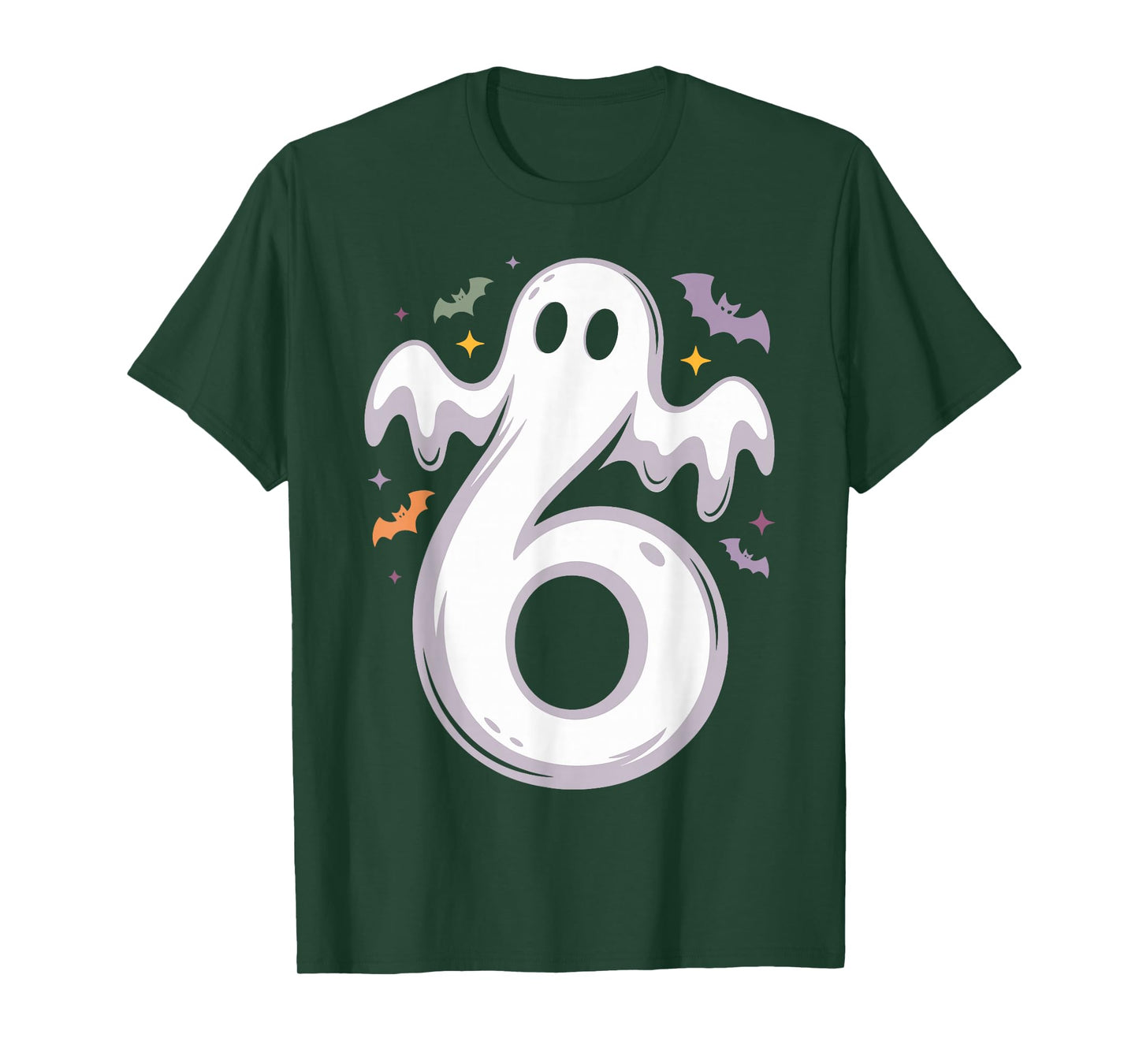 Funny 6 Ghost Meme Halloween Costume Matching Design T-Shirt
