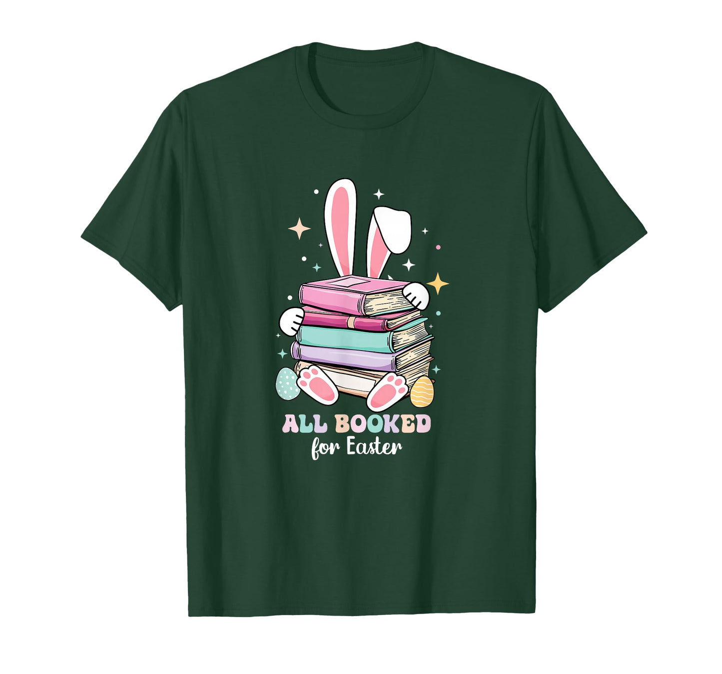 Easter Librarian Shirt - All Booked for Easter Bunny Reading T-Shirt