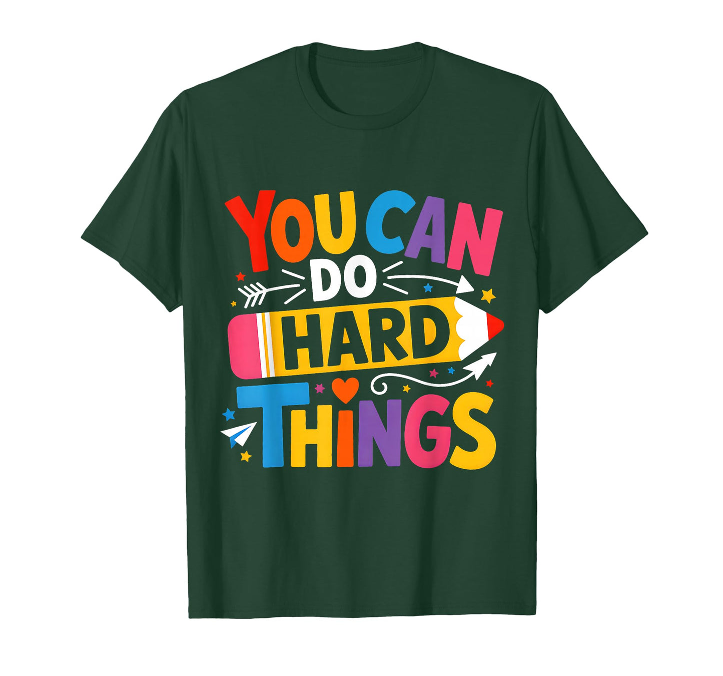 Test Day You Can Do Hard Things Teacher Kids Testing Day T-Shirt