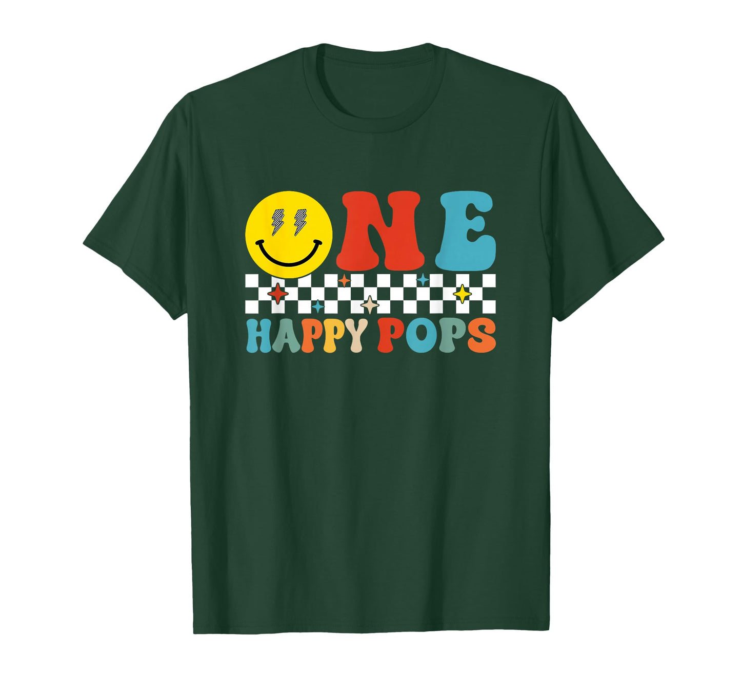 One Happy Dude Pops 1st Birthday Family Matching T-Shirt