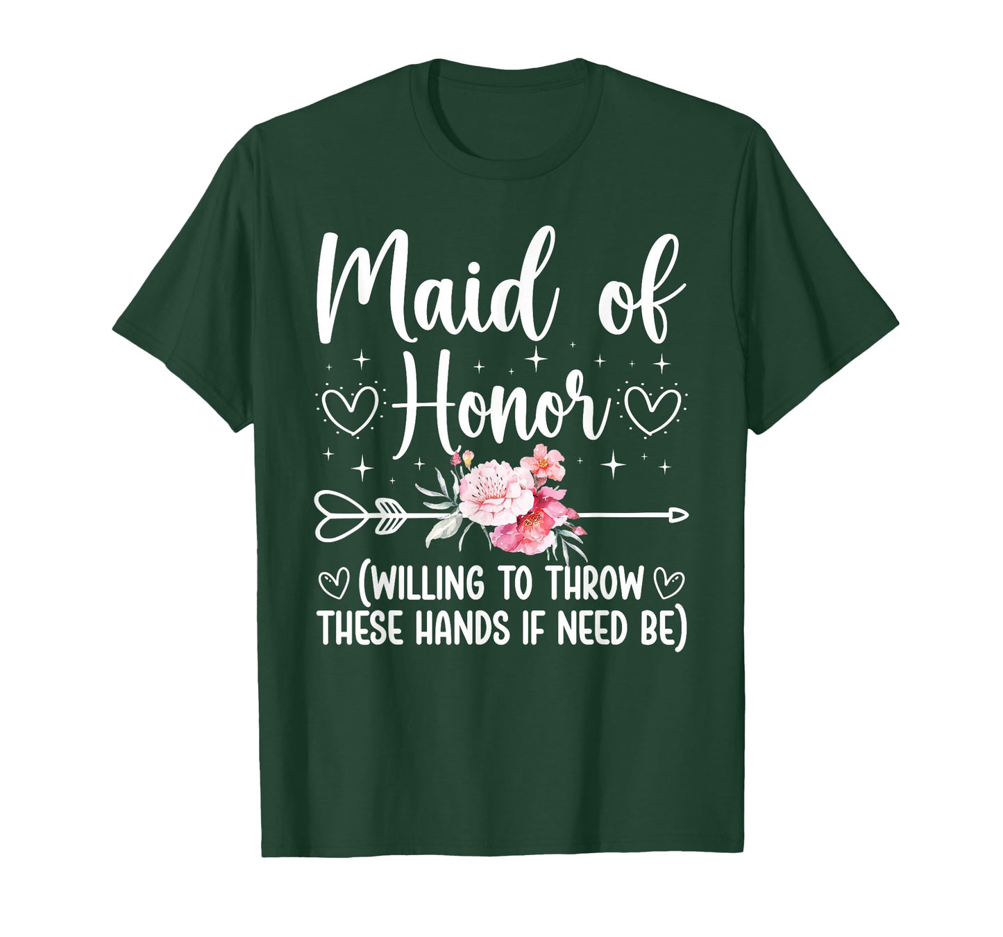 Maid of Honor Funny Wedding Maid of Honor Bridal Shower T-Shirt