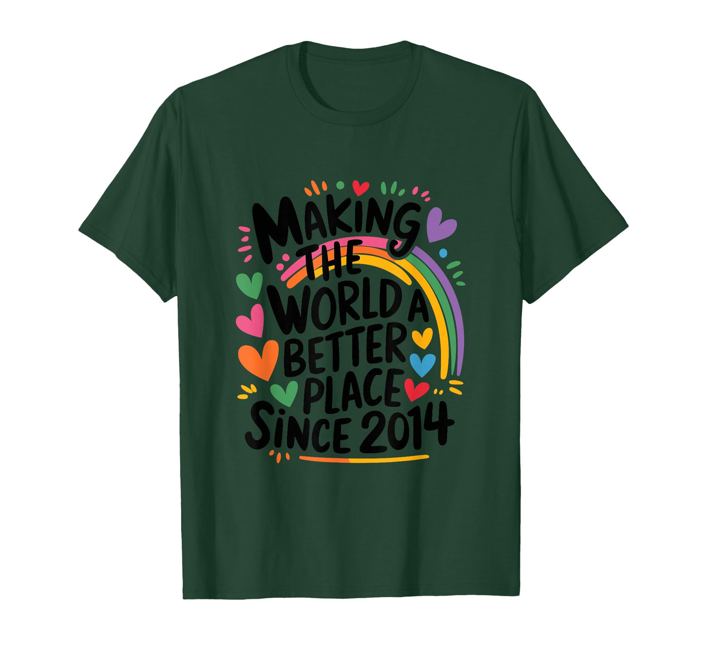 Making The World a Better Place Since 2014, 2014 Birthday T-Shirt