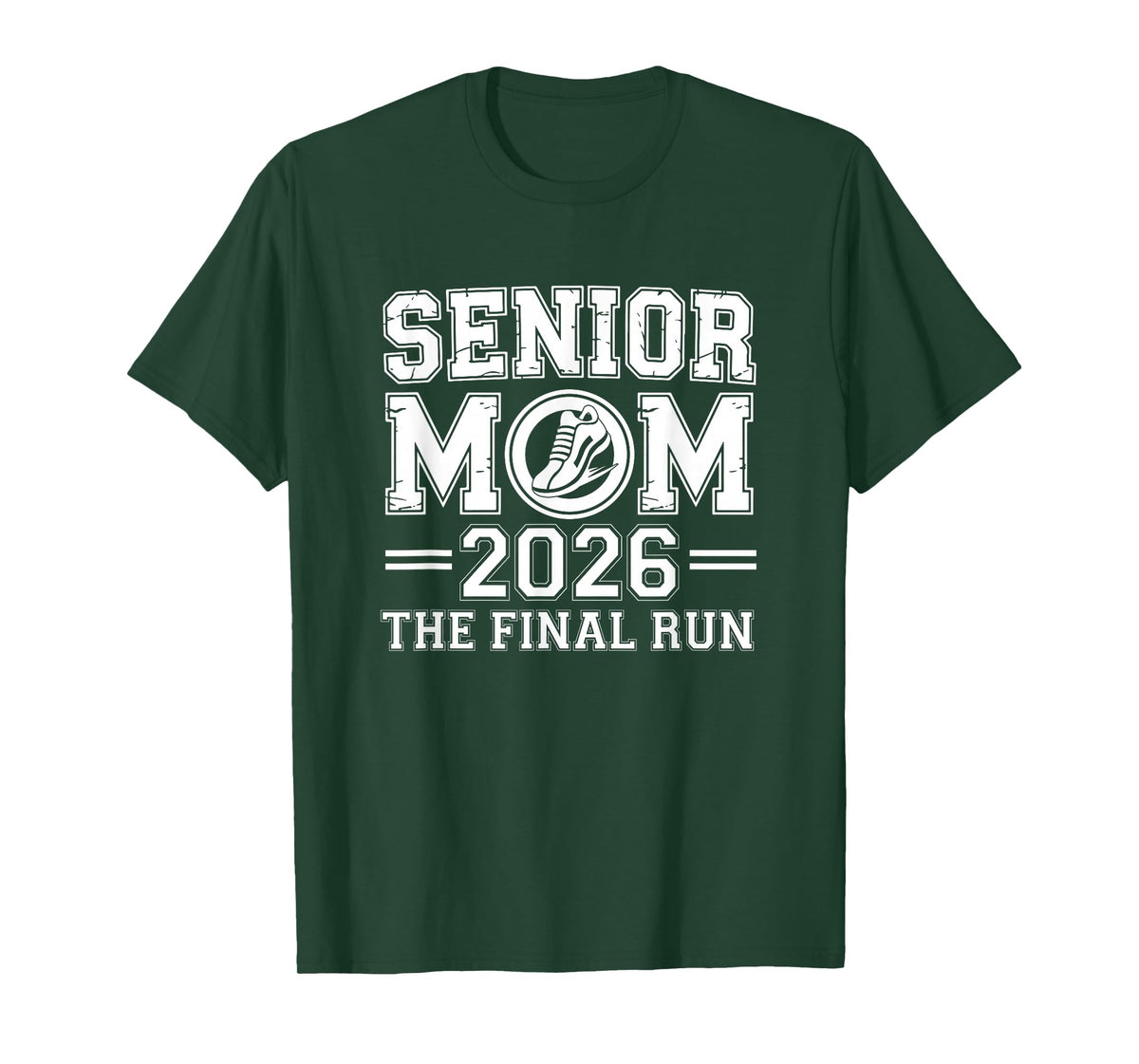Senior Mom 2026 The Final Run Track Design T-Shirt