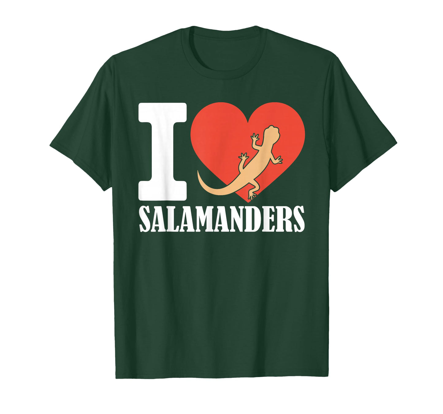 I Love Salamanders T-Shirt Heart Salamander T-Shirt