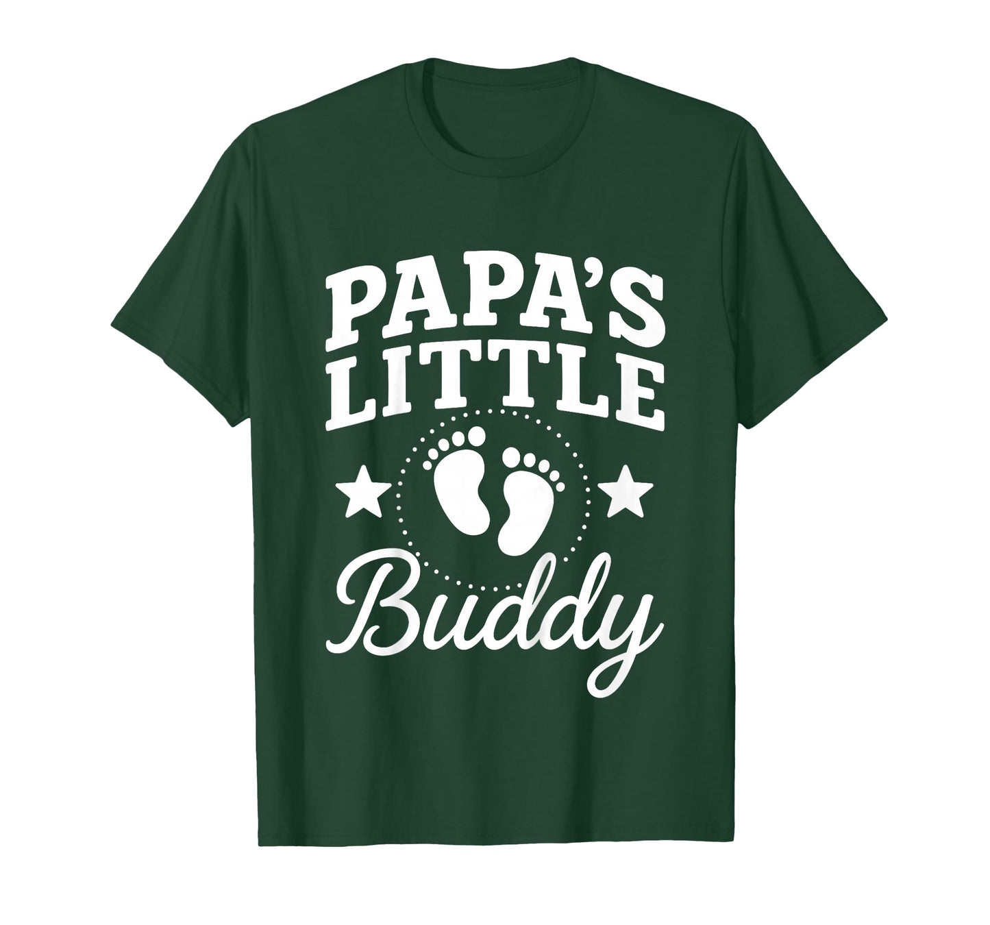 Kids Papa's Little Buddy Fathers Day for Kids Boy Girl Toddler T-Shirt