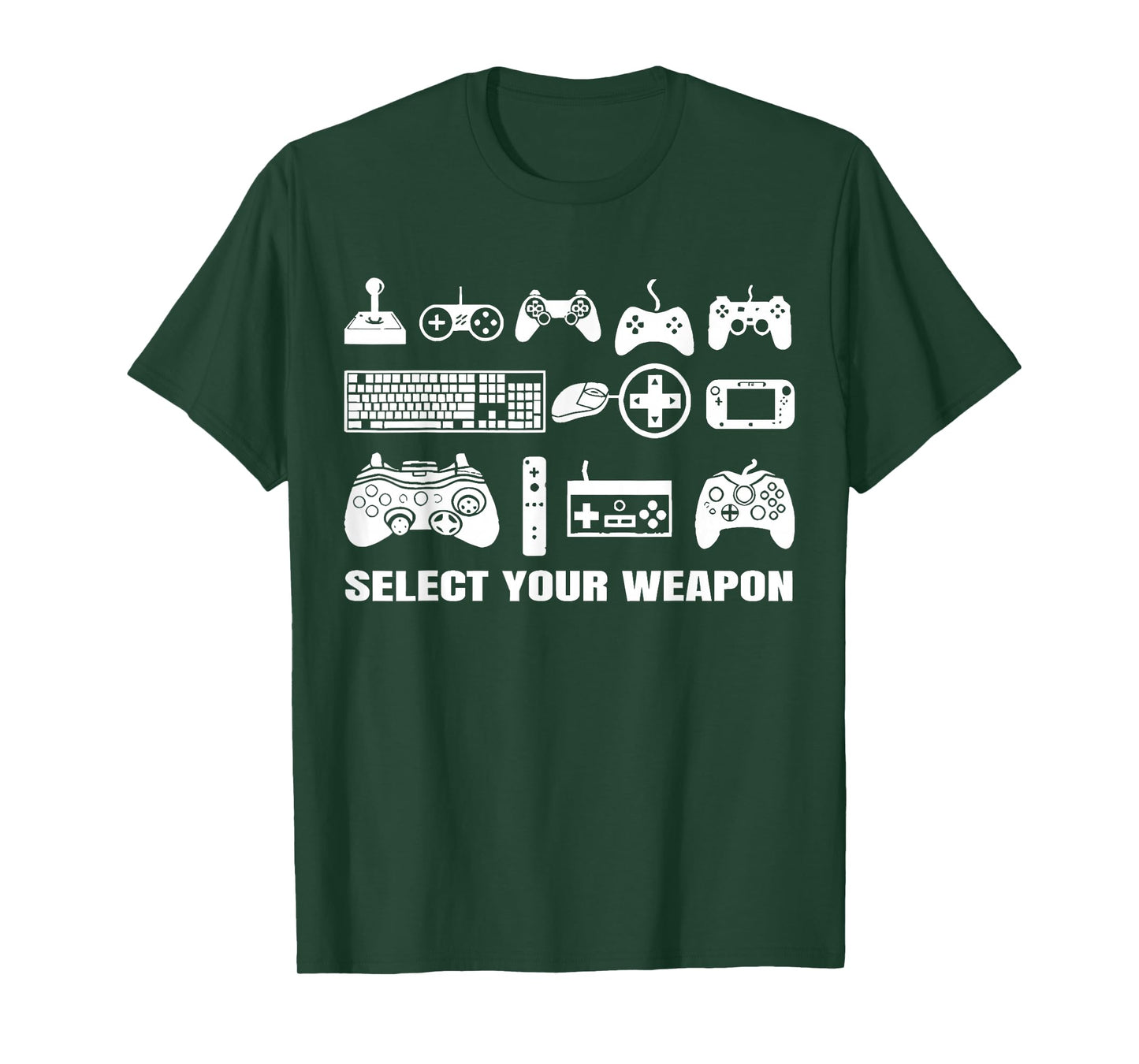 Select Your Weapon Funny Gaming Video Games Controller T-Shirt