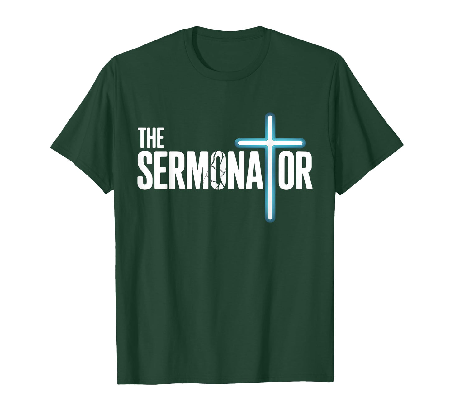 The Sermonator Christian Preacher Faith Humor Church T-Shirt