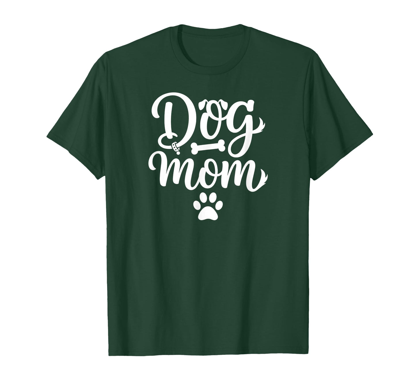 Dog Mom Design for Pet Lovers | Cute Paw Print Dog Mama Art T-Shirt