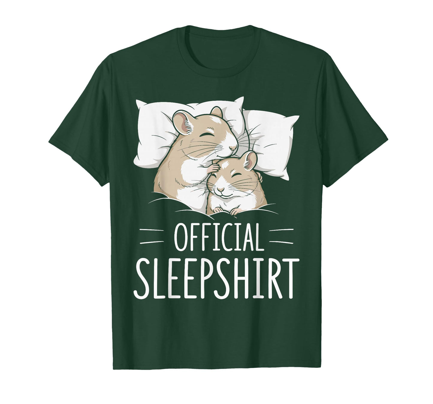 Official Sleepshirt Sleeping Gerbil Mouse Lovers Pajama T-Shirt