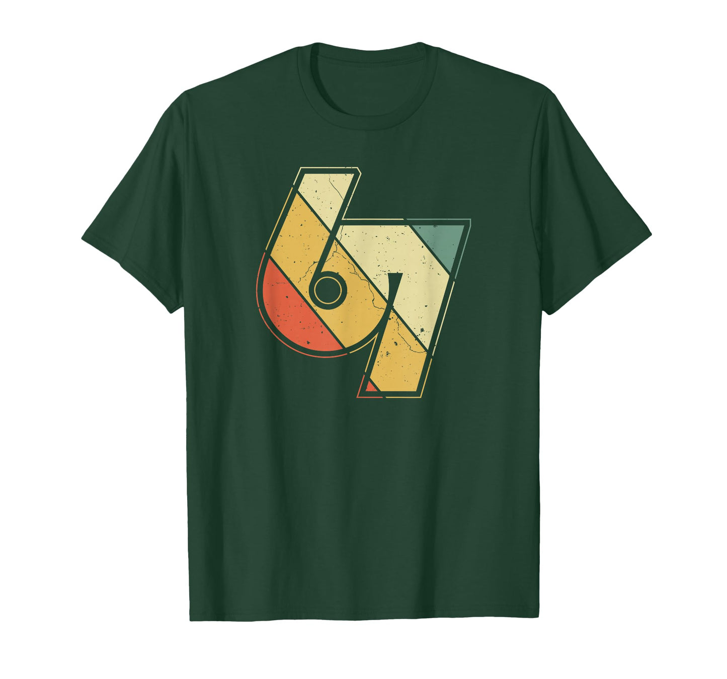 Vintage 6 7 Meme Six Seven Logo Namaste Funny Halloween T-Shirt