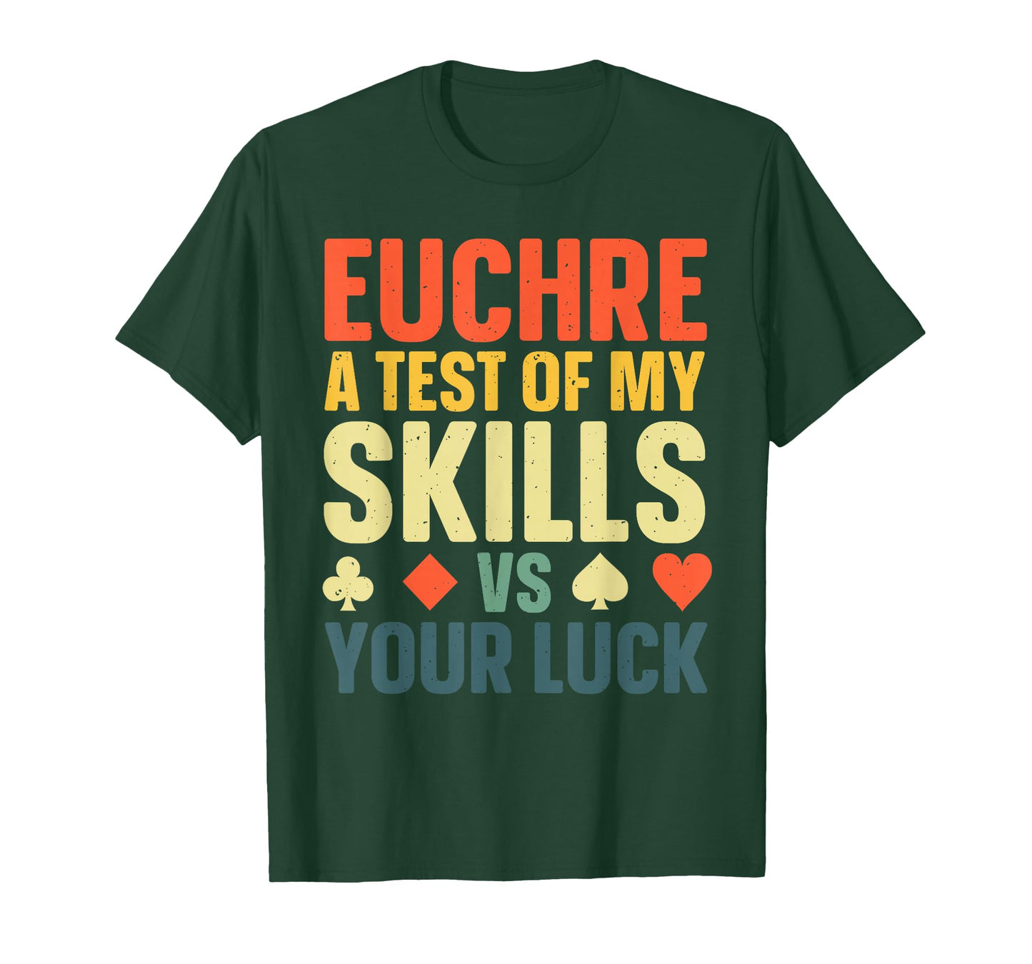 Funny Euchre Art for Men Women Euchre Partner Euchre Player T-Shirt