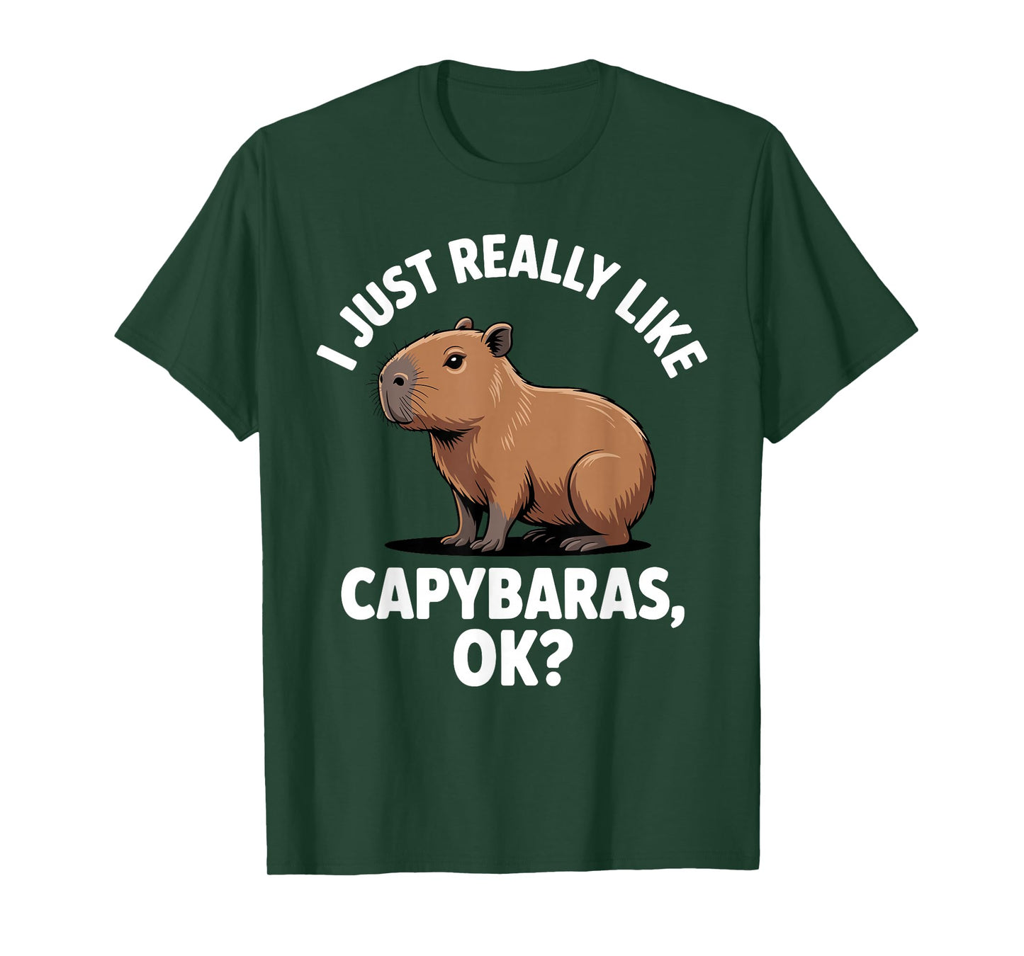 Funny Capybara Art for Men Women Kids Capy Rodent Capybara T-Shirt