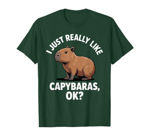 Funny Capybara Art for Men Women Kids Capy Rodent Capybara T-Shirt