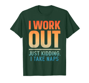 Funny Nap Art for Men Women Work Out Sleep Napping Nap Lover T-Shirt
