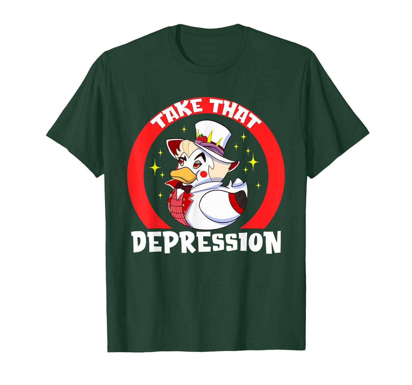 Take That Depression Funny Rubber Duck T-Shirt