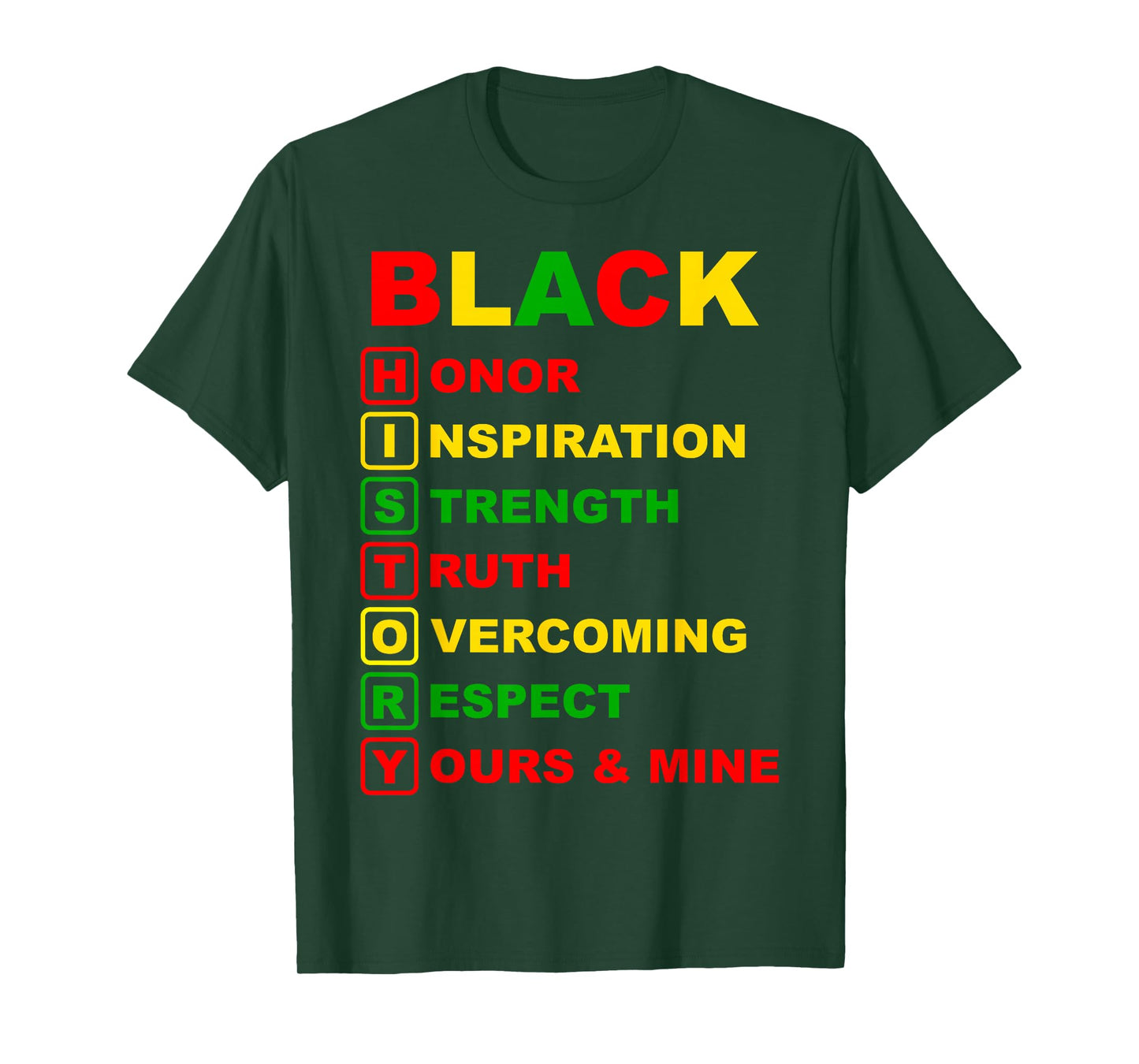 Black History Month Pride Melanin African American Men Women T-Shirt
