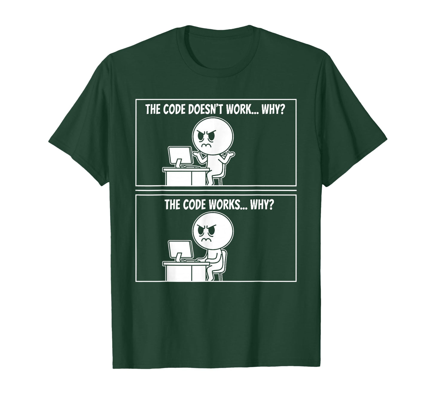 The Code Doesn't Work Funny Programmer Computer Engineer T-Shirt