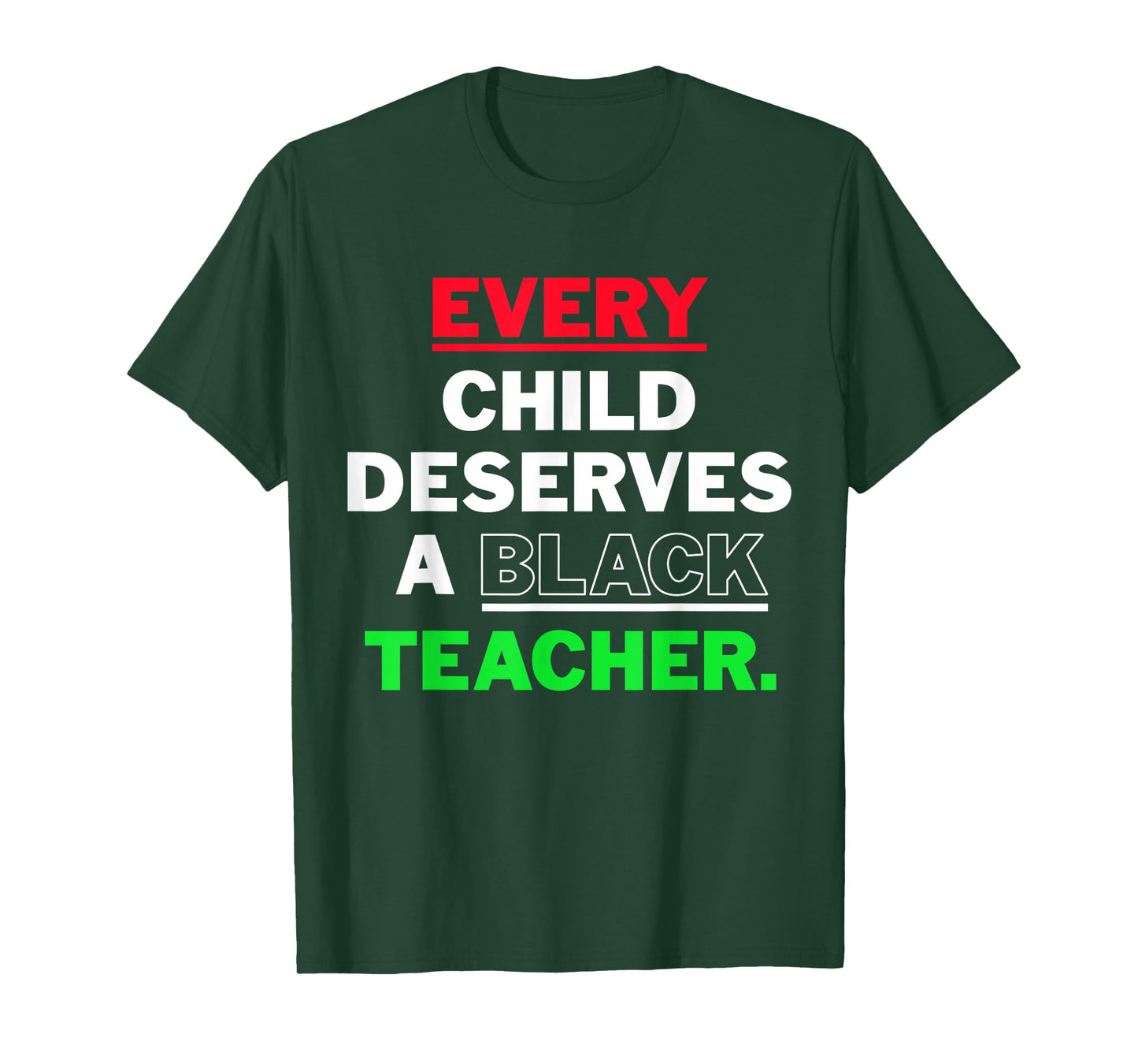 Every Child Deserves A Black Teacher Xmas African American T-Shirt