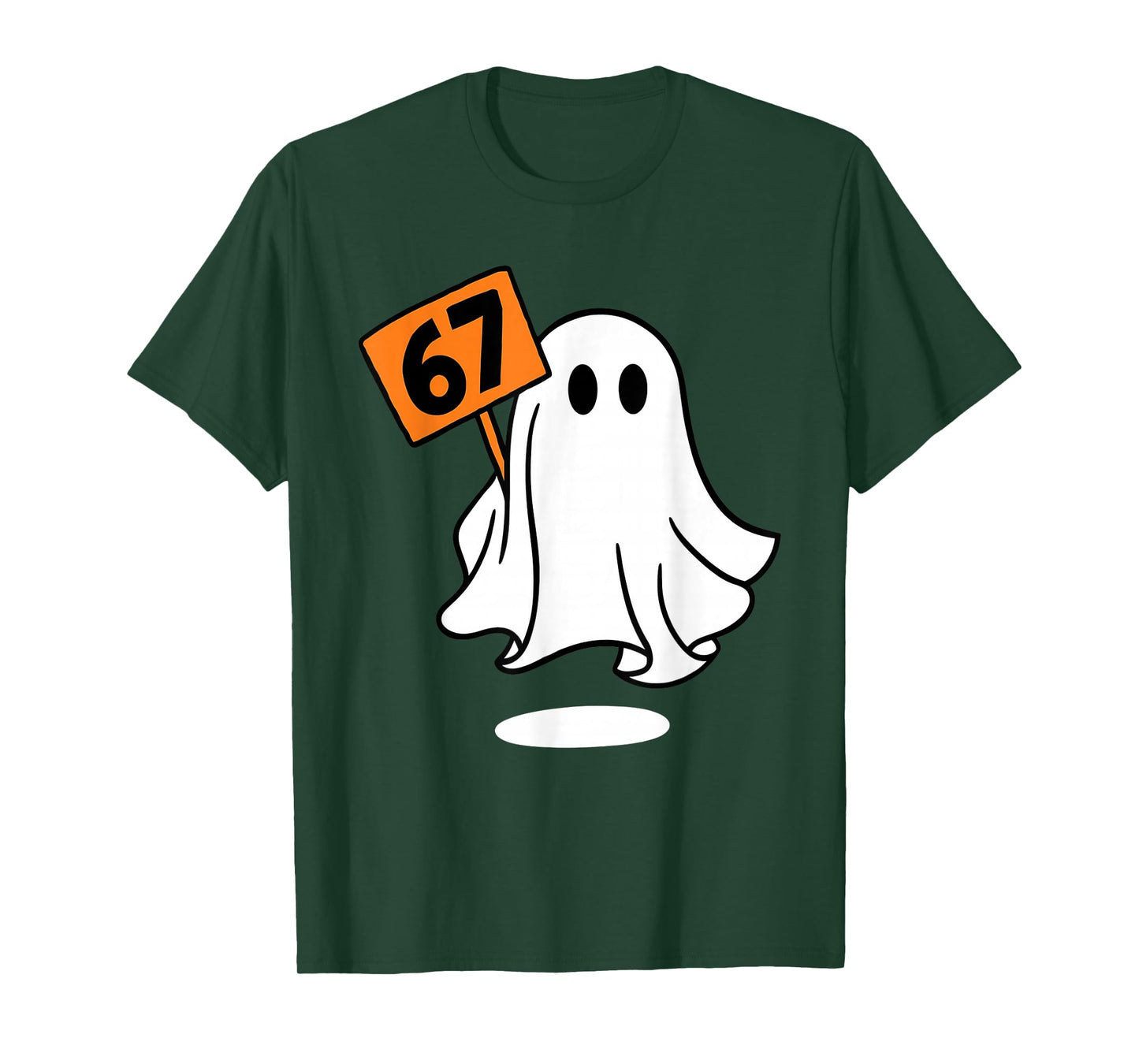 67 Meme Humor 6-7 Funny SixSeven Ghost Halloween T-Shirt
