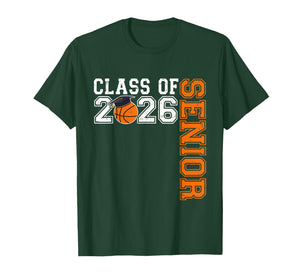 Graduate Senior Class of 2026 Basketball Player Graduation T-Shirt