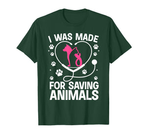 Veterinarian Art for Men Women Vet Tech Veterinary Assistant T-Shirt