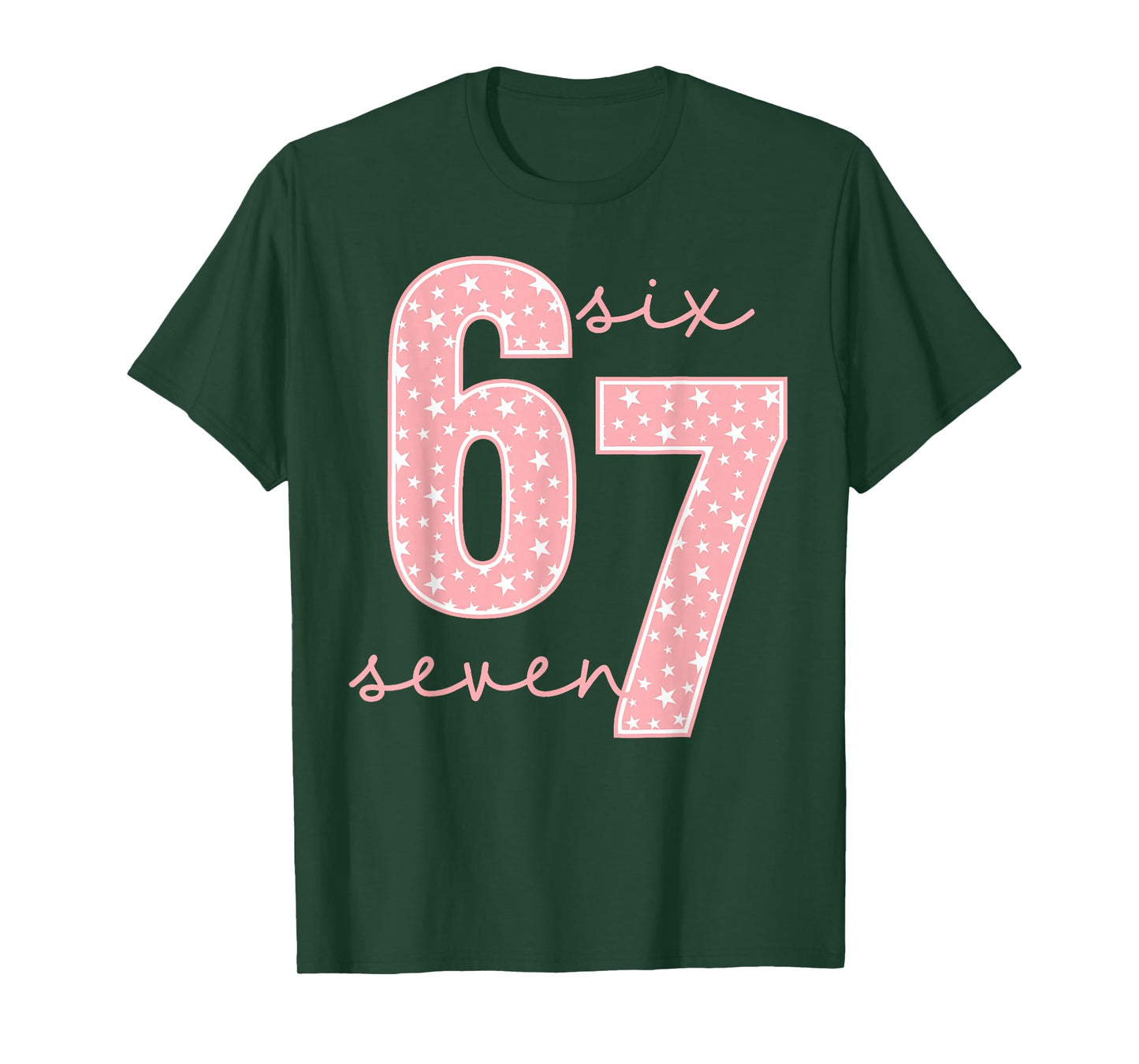 Funny Six Seven 6 7 Meme Gen Alpha Slang Men Women Kids T-Shirt