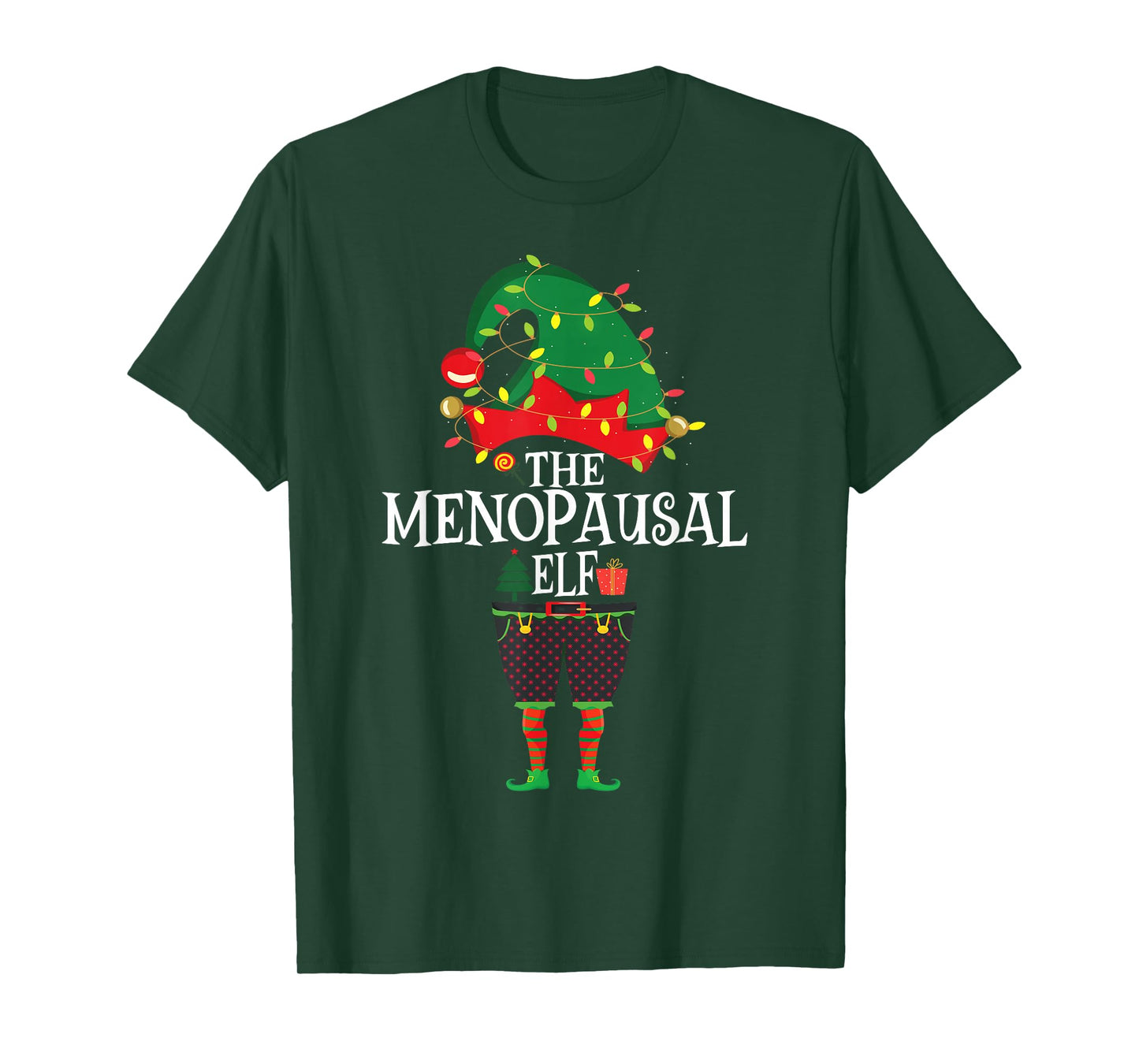 Christmas Elf Family Matching Group Funny The Elf Menopausal T-Shirt