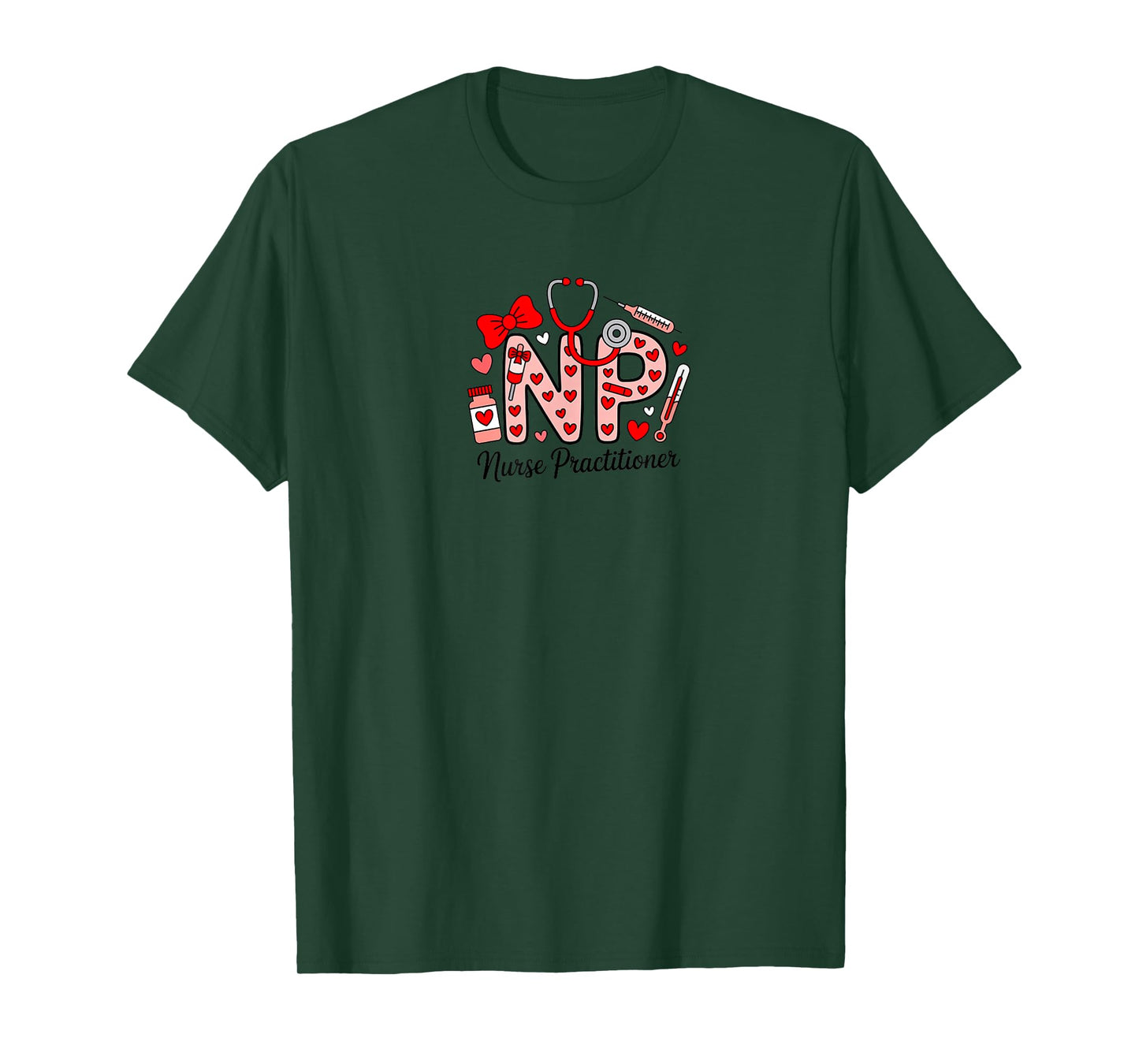 Nurse Practitioner Valentine Design for Healthcare Workers T-Shirt