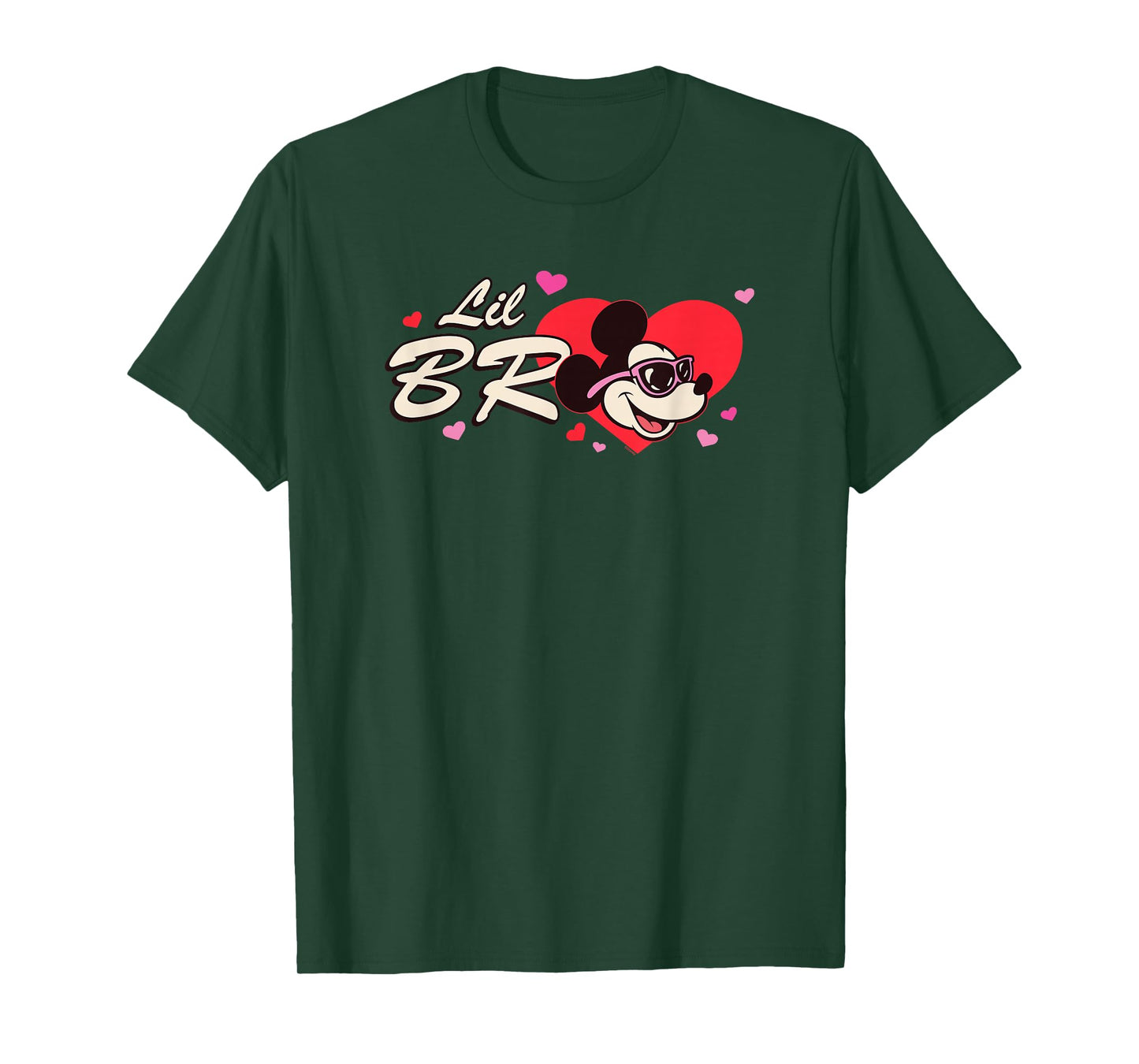 Disney Valentine's Day Lil Bro Gift Family Matching Trip T-Shirt