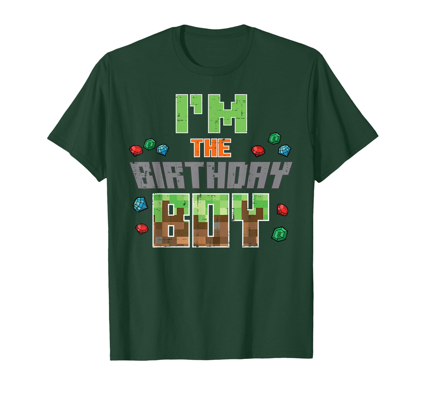 Im Birthday Boy Pixel Gaming Bday Party Boys Kids T-Shirt