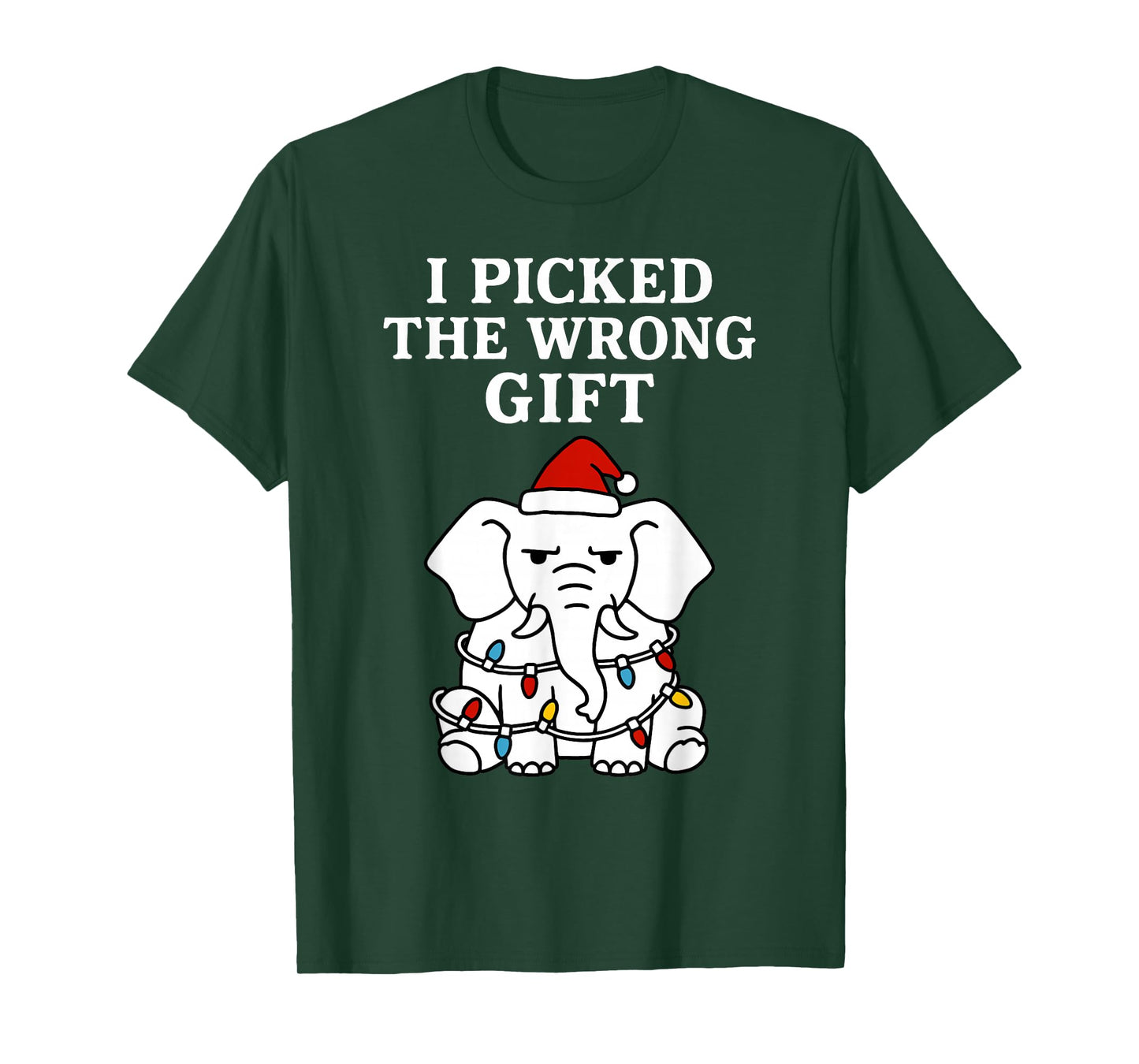 Christmas Men Women Kids Funny White Elephant T-Shirt