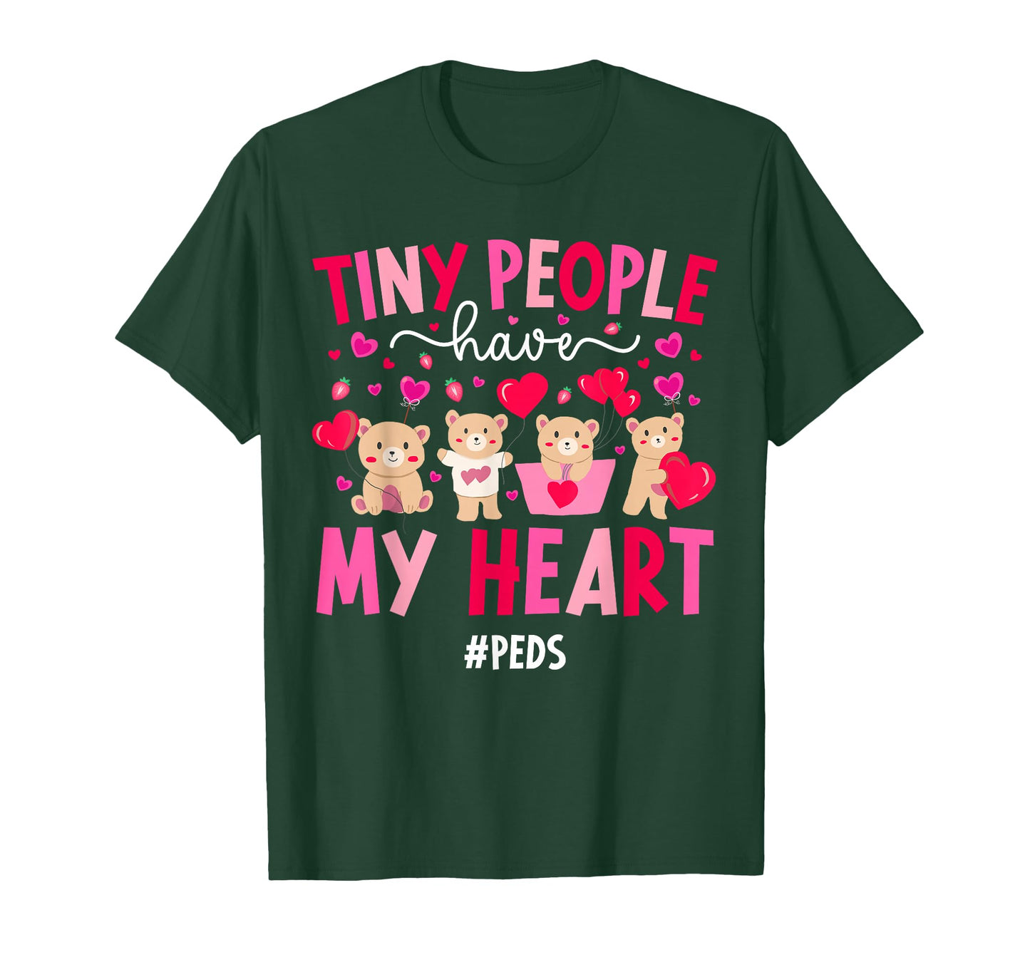 Valentine Peds Nurse Valentines Day Pediatric Nurse T-Shirt