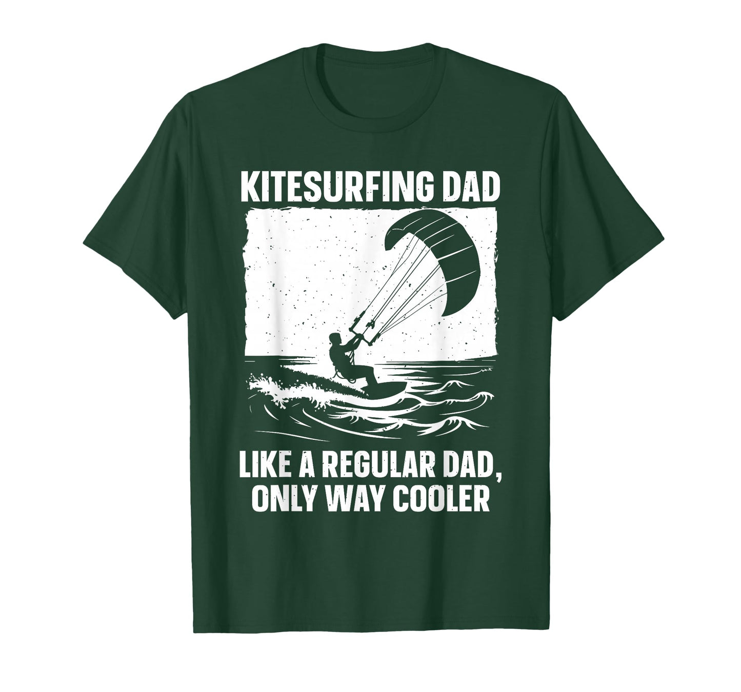 Cool Kitesurfing Art for Dad Men Kiteboarding Kite Surfing T-Shirt