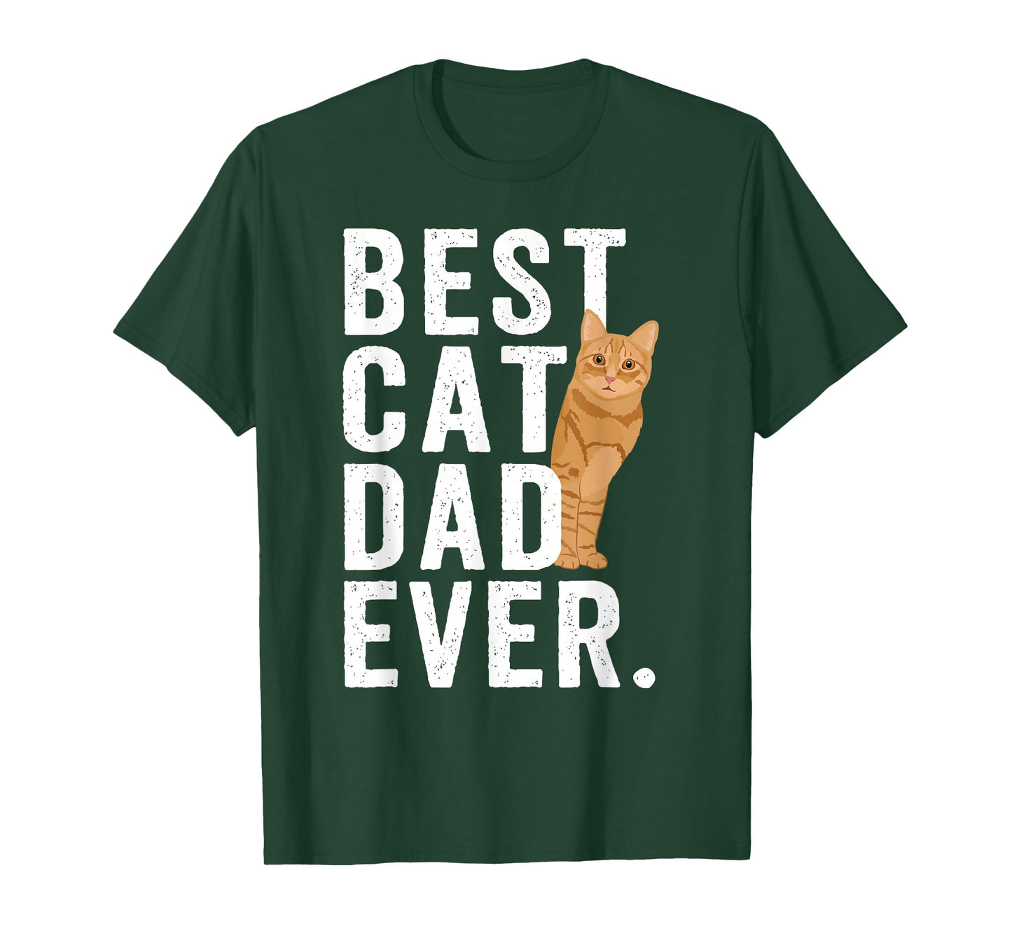 Best Cat Dad Orange Tabby Cat Dad Orange Tabby Cat Owner T-Shirt