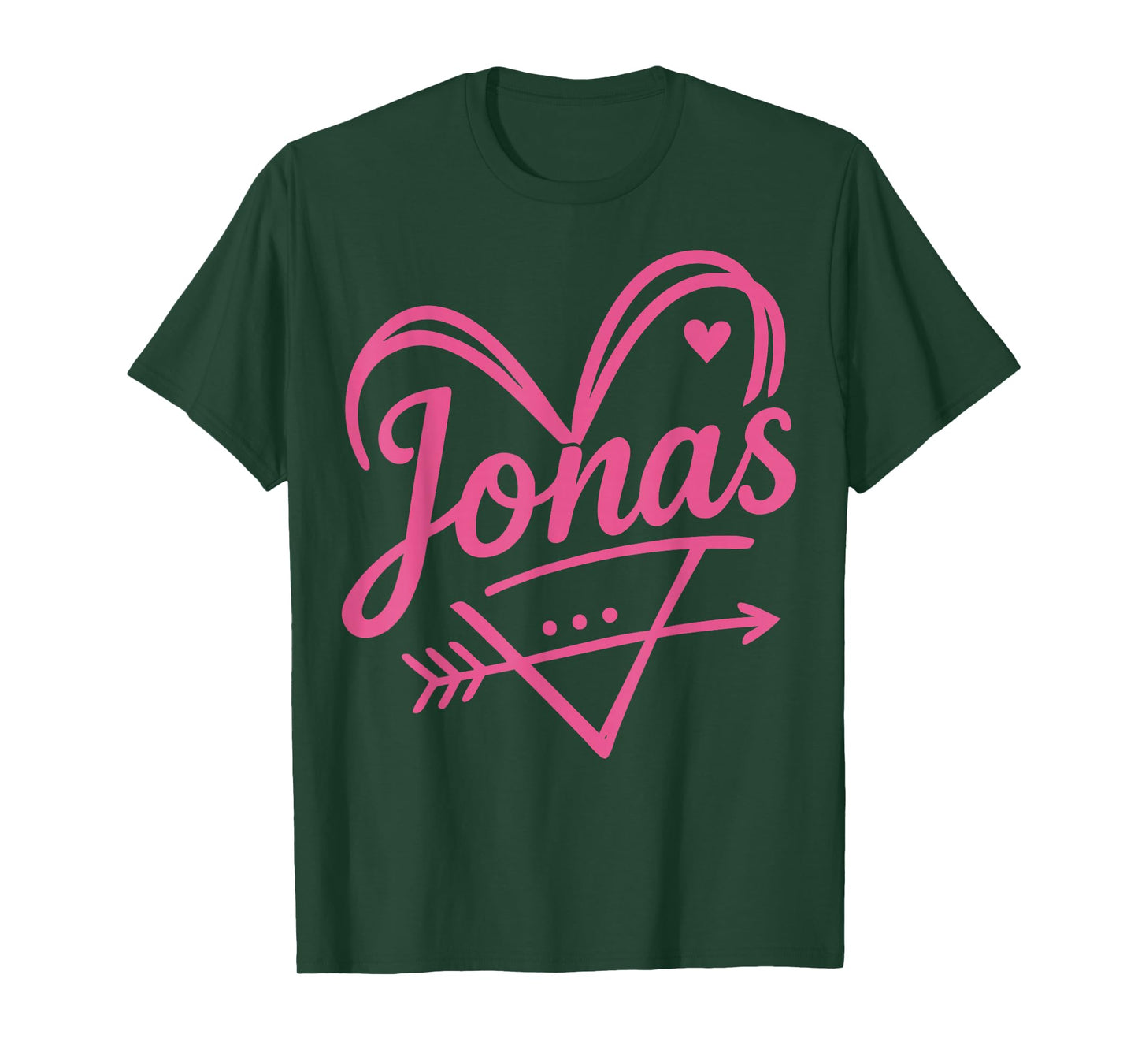 Vintage Jonas Name Heart Arrow Gift for Men Women Kid T-Shirt