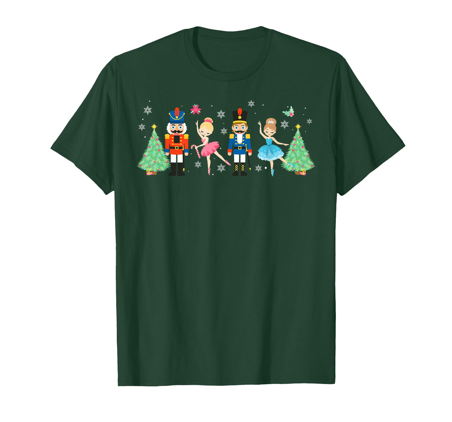 Nutcracker Squad Ballet Dance Merry Christmas Women Kid Girl T-Shirt