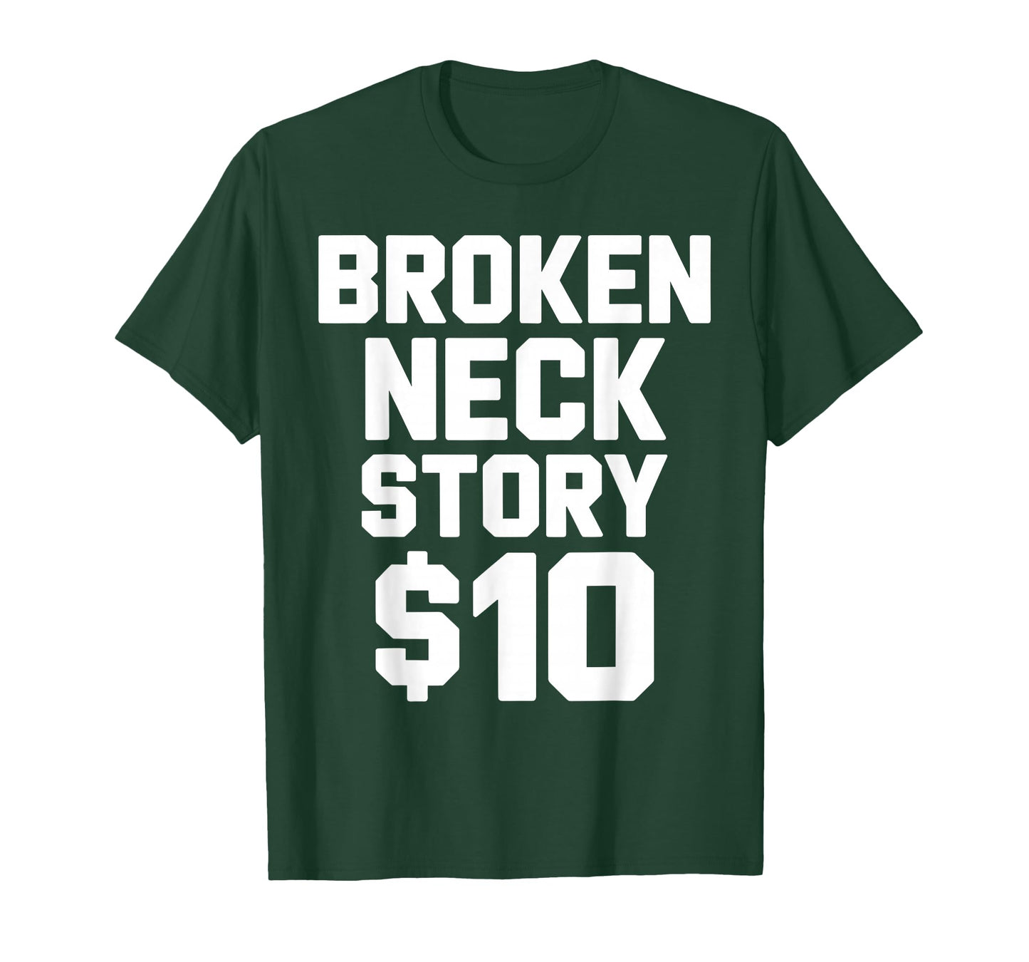 Funny Broken Neck Art for Men Women Neck Surgery Broken Neck T-Shirt