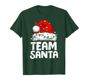 Team Santa Christmas Squad Family Matching Pajamas Boys Men T-Shirt