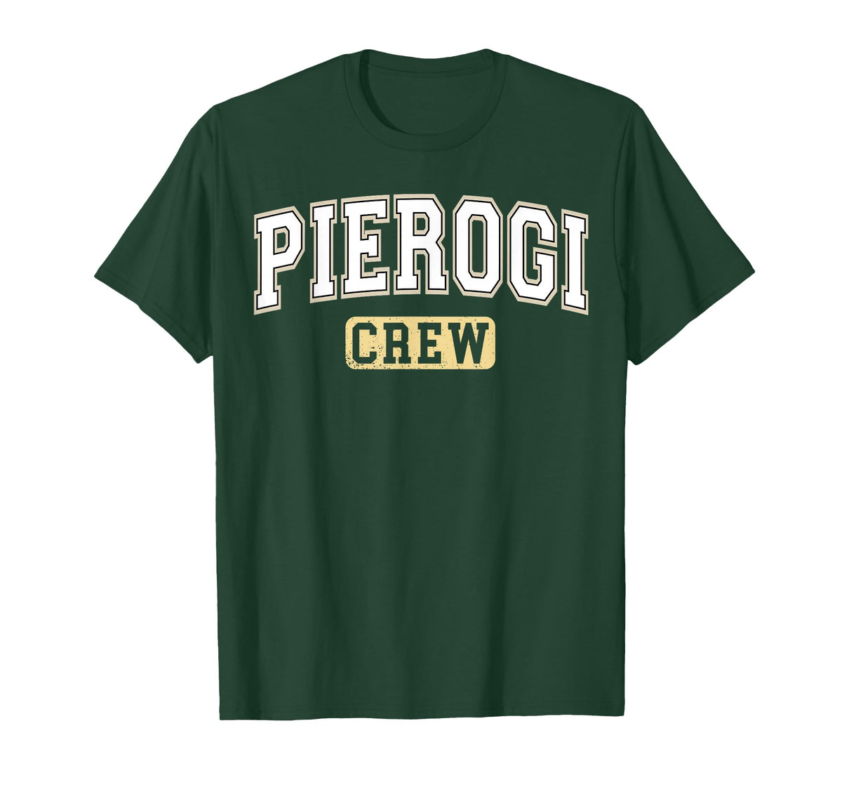 Pierogi Crew Polish Food Varsity Letters T-Shirt