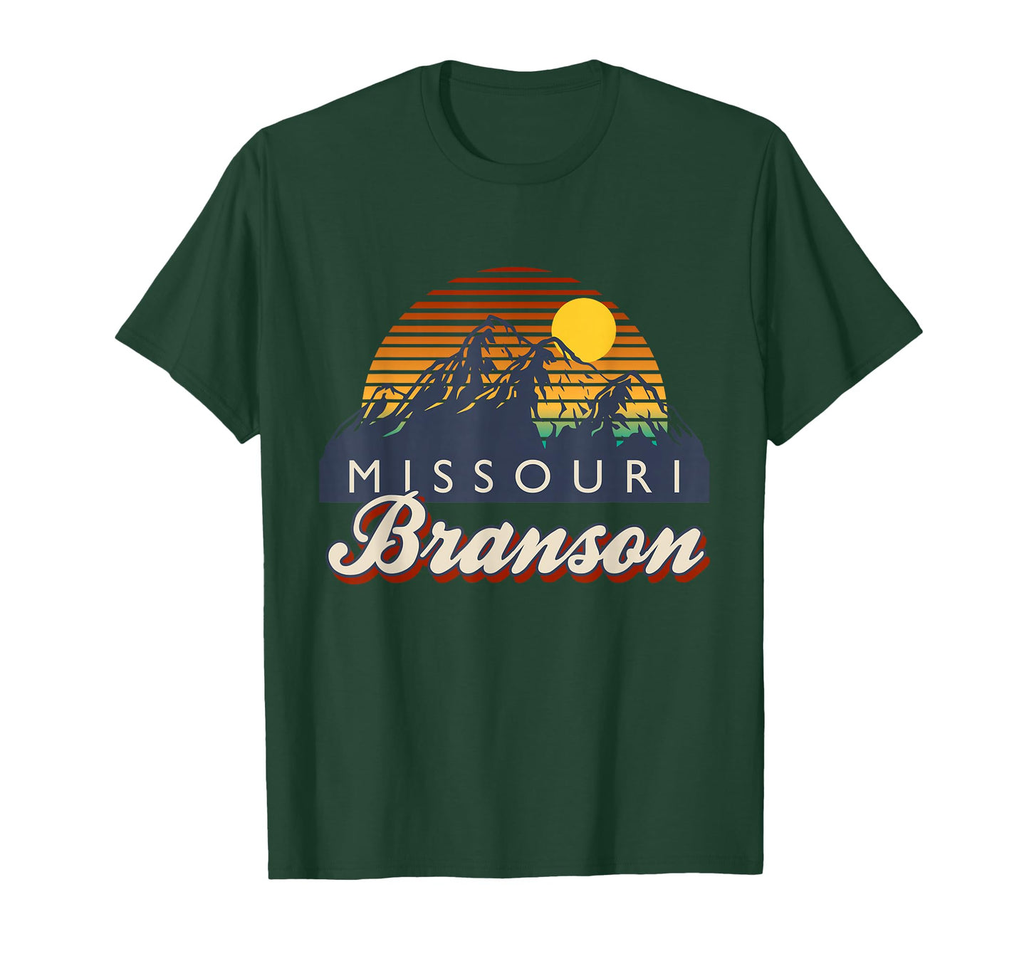 Branson Missouri Vintage Mountain Hiking Retro 80s 90s T-Shirt