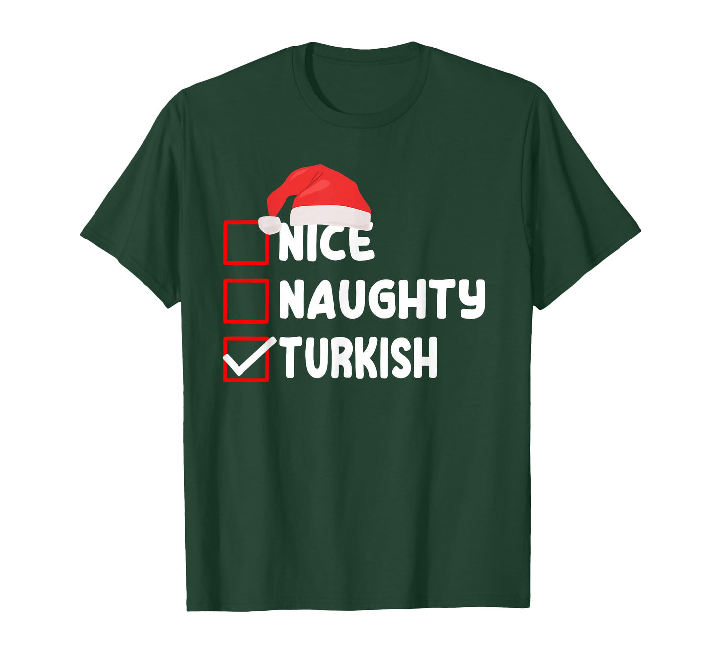 Funny Turkish Christmas Saying Turkiye Xmas Design T-Shirt