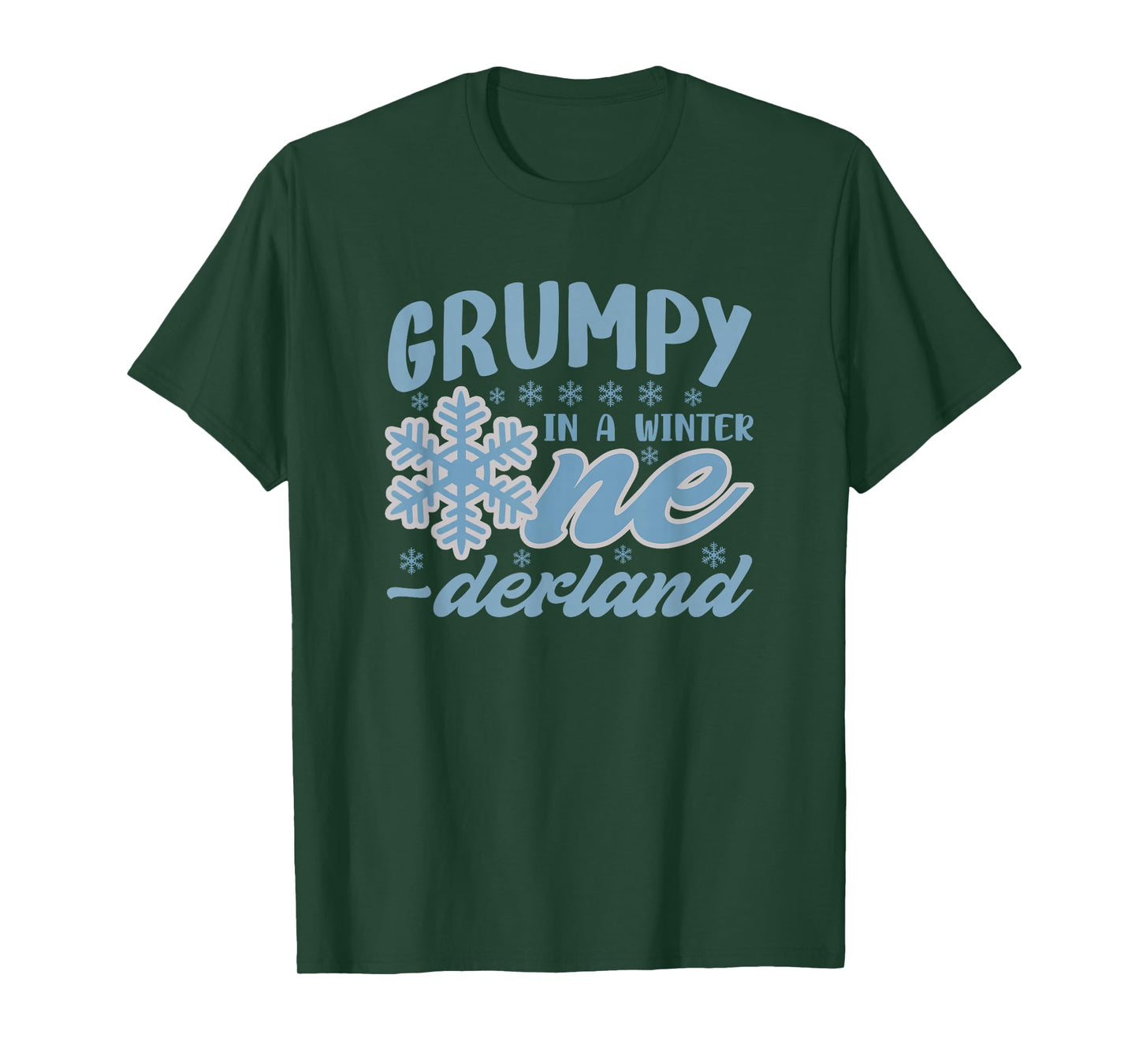 Grumpy in A Winter Onederland Bday Girl Sweet Snowflake T-Shirt