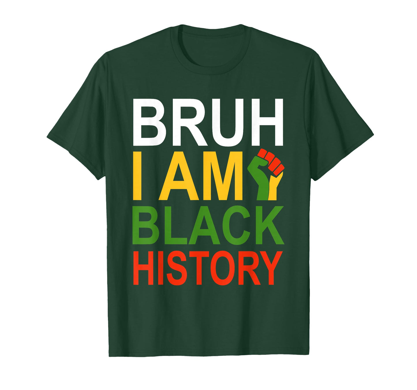 Bruh I Am Black History Month Men Teens Boys African Pride T-Shirt