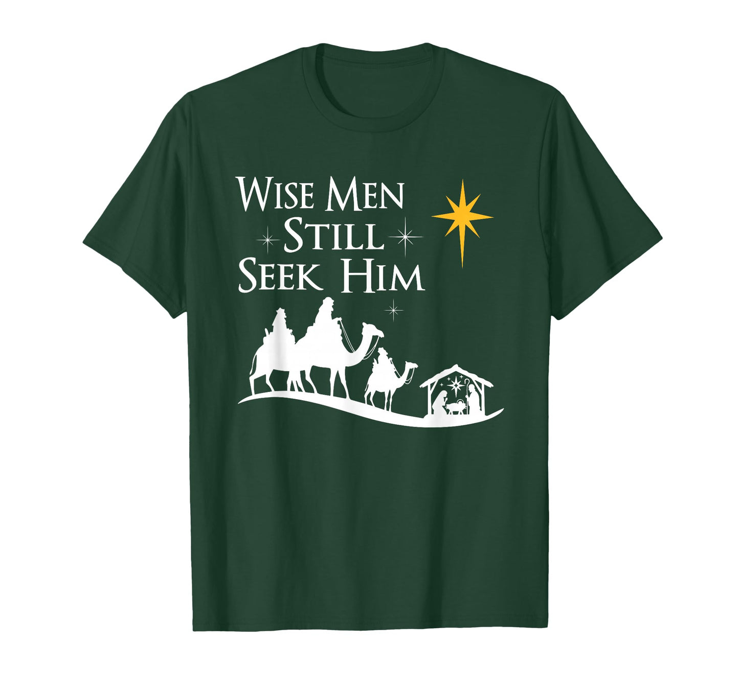 Wise Men Still Seek Him Christian Christmas Jesus Design T-Shirt
