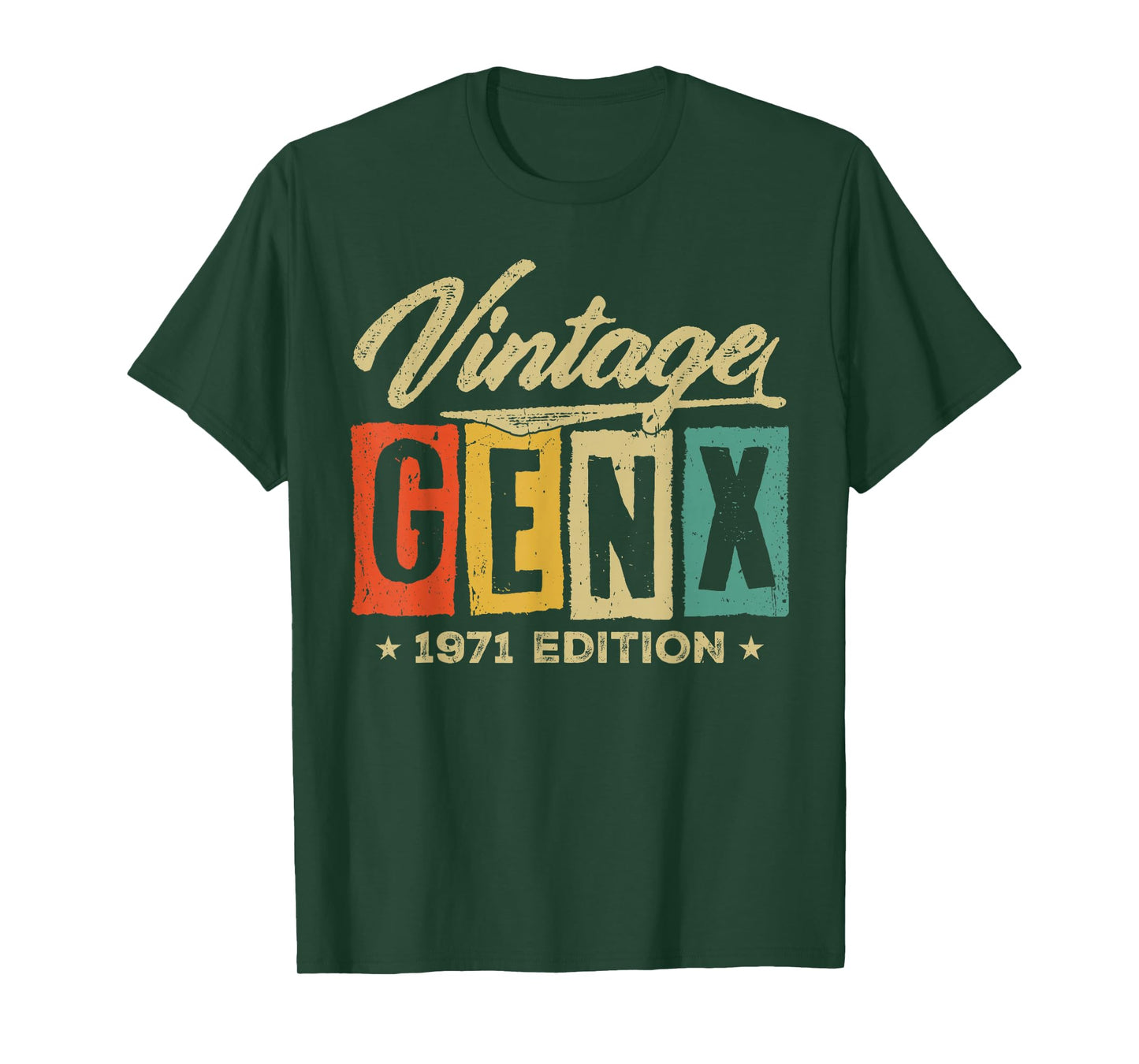 Retro Vintage Gen X 1971 Edition 55 Years Old 55th Birthday T-Shirt
